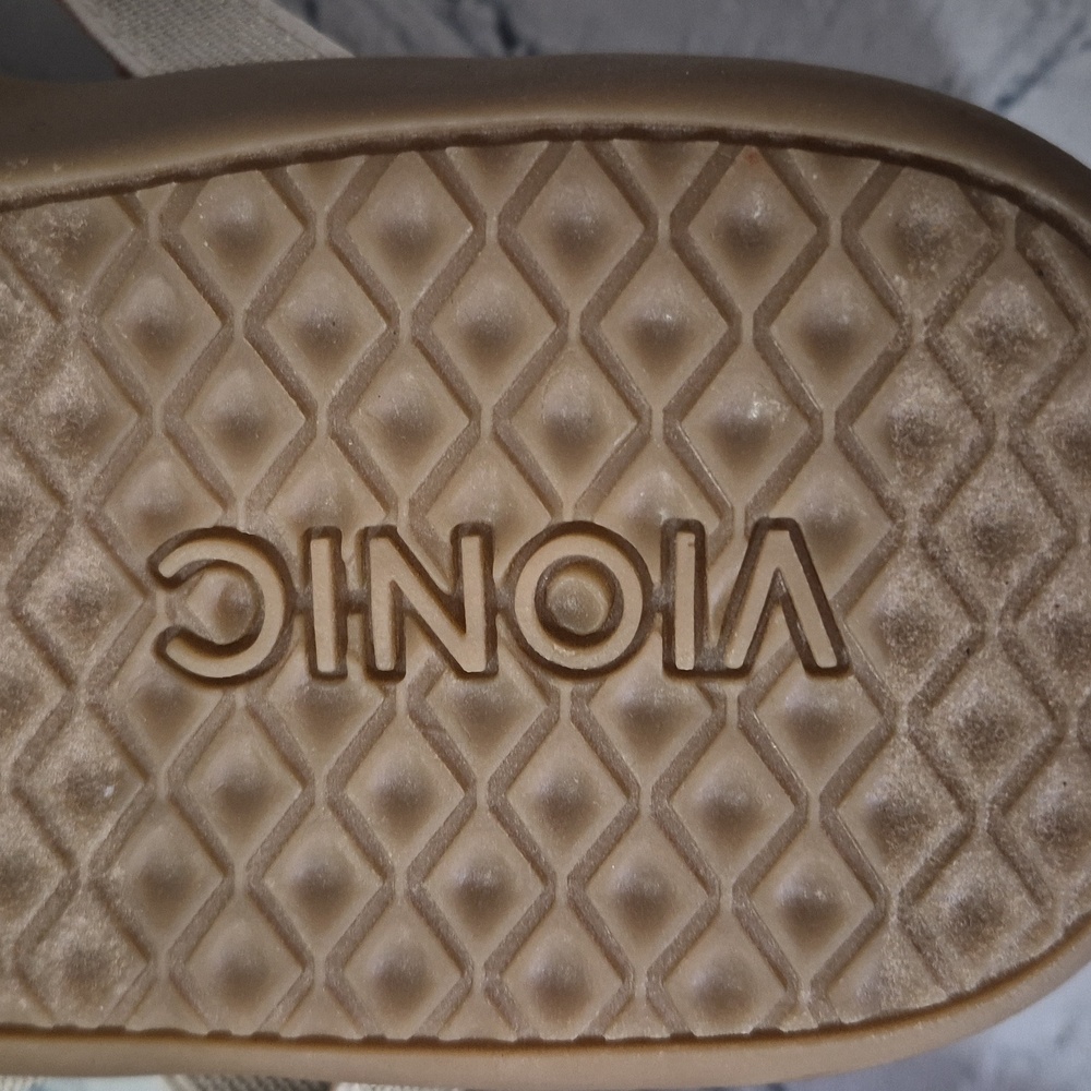 NWOB Vionic Woven Stretch Gore Thong Sandals - Tia- Size 6 - Picture 6 of 7